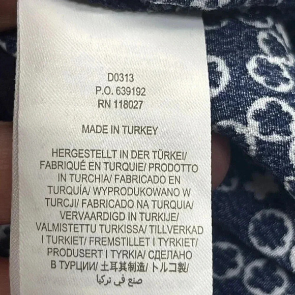 Boden Floral Mini Dress Sz US 6 Blue White V Neck Pockets Floral - Picture 8 of 11